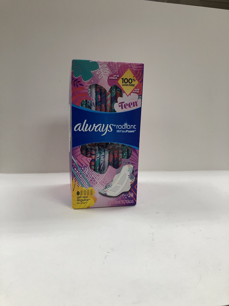 Pads – Always Radiant FlexFoam TEEN 28 CT